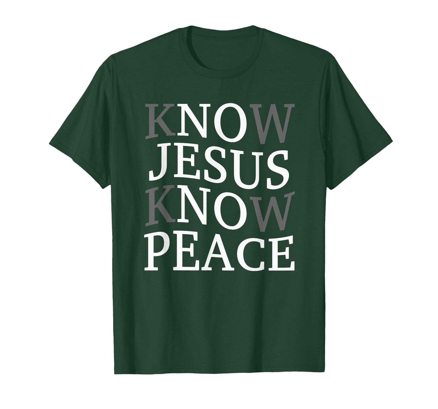 Know Jesus Know Peace Religion God Church Christian T-Shirt