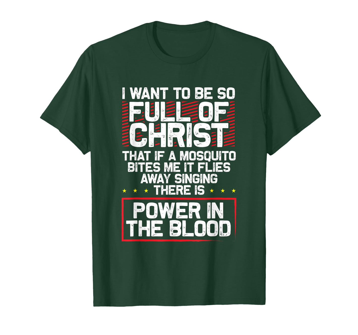 There's Power in Blood - Funny Religious Christian T-Shirt