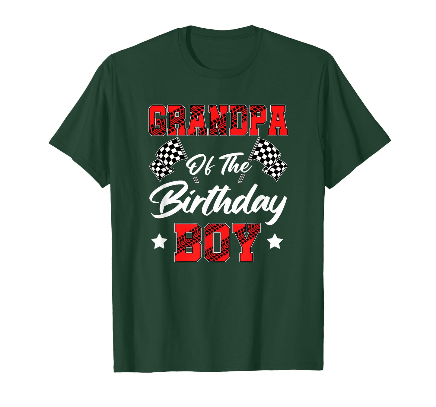 Race Car Grandpa Of The Birthday Boy Racing Family Pit Crew T-Shirt