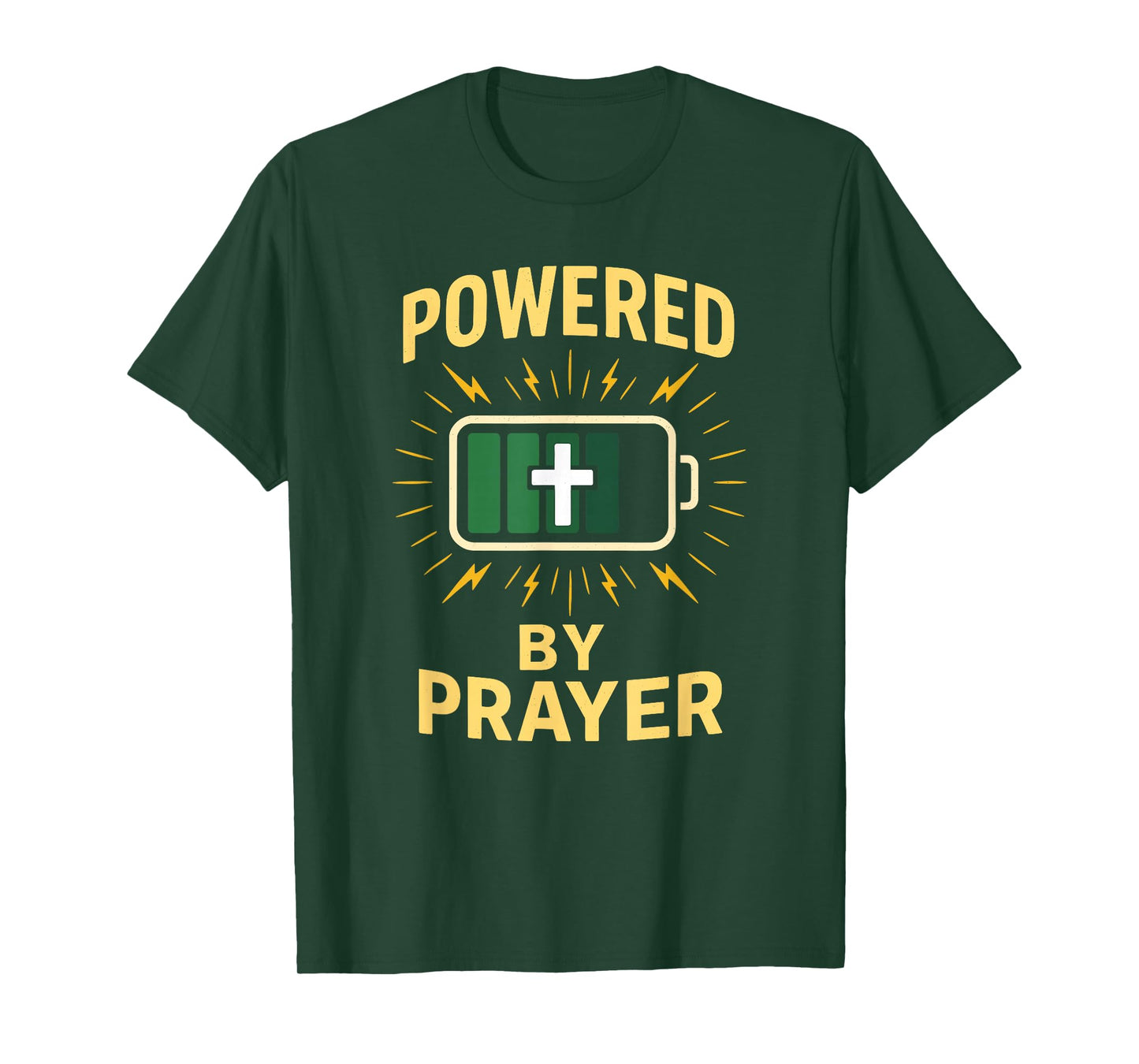 Powered by Prayer Christian Faith T-Shirt