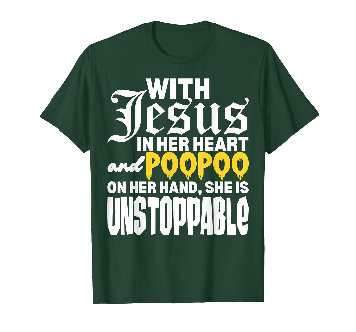 With Jesus In Her Heart Embarrassing Internet Memes Funny T-Shirt