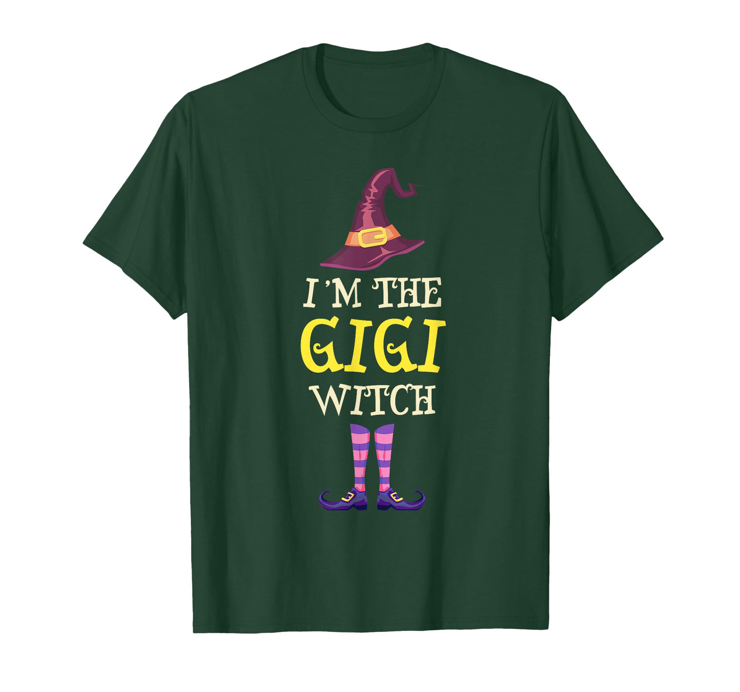 I'm The Gigi Witch Costume Halloween Funny Witchy T-Shirt