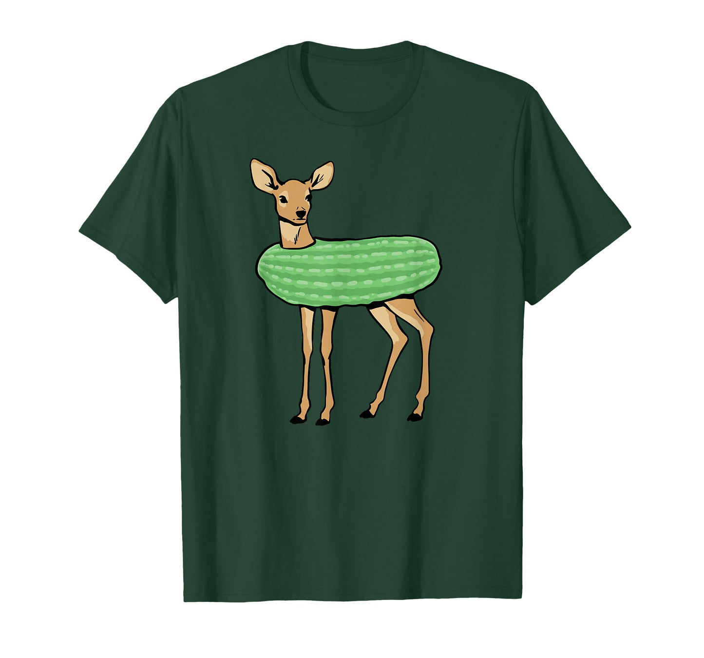 Dill Doe Funny Adult Humor Dill Pickle Deer Redneck Dill Doe T-Shirt, Small, Black