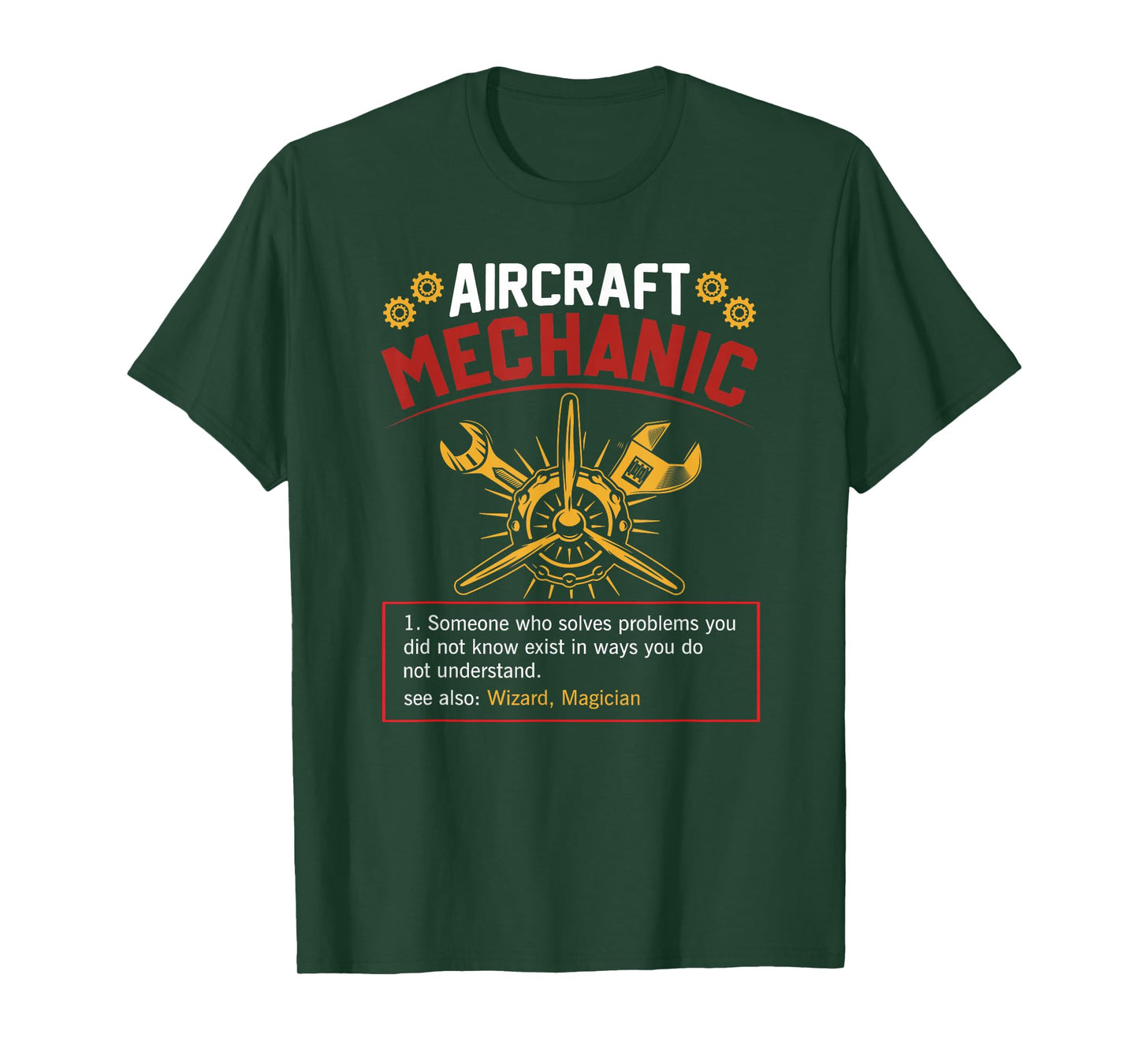 Funny aircraft mechanic Quote Aircraft Mechanic Definition T-Shirt