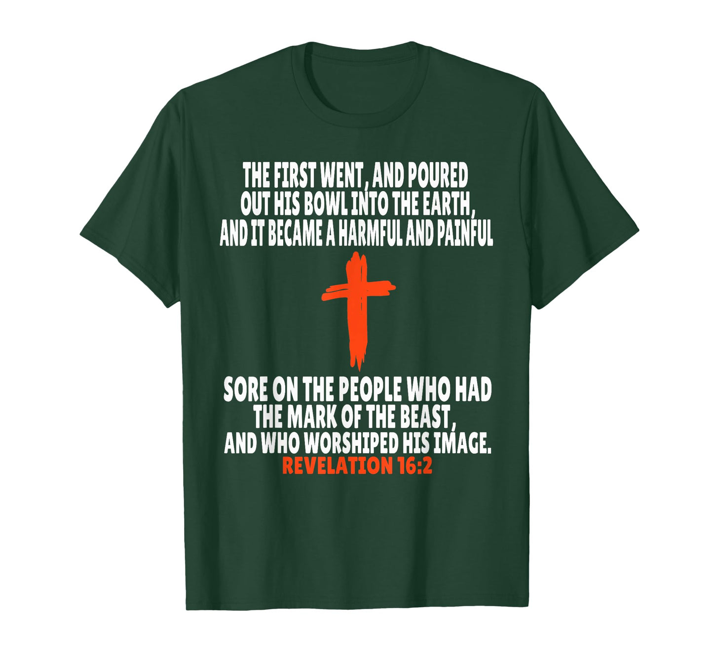 Revelation 16:2 Bible Verses Scripture T-Shirt