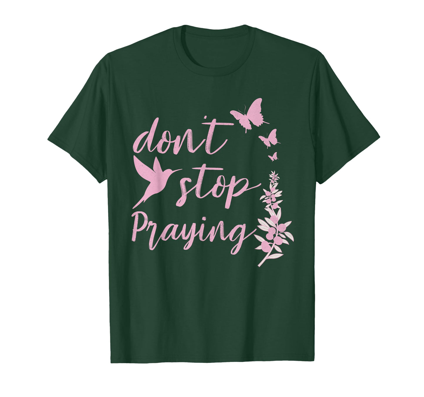 Christians Worship, Don't Stop Praying Retro Tee T-Shirt