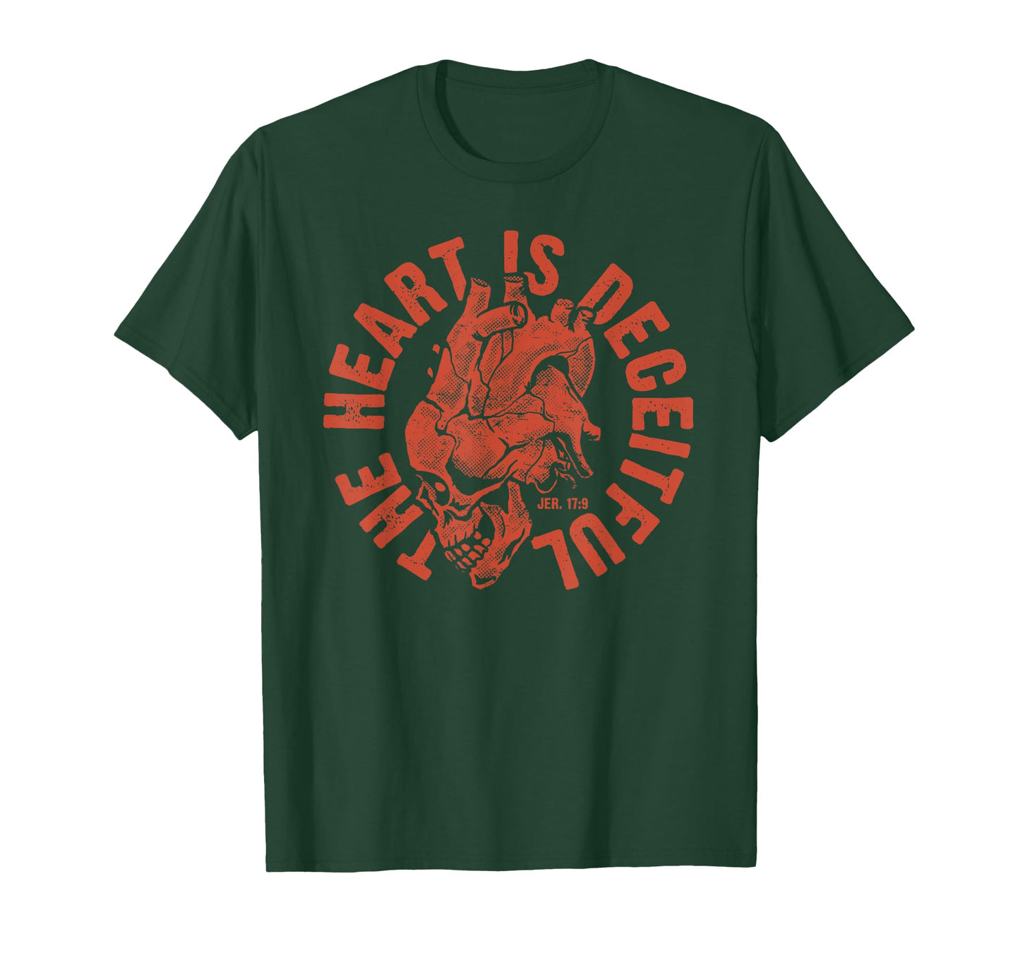 Deceitful Heart Jeremiah 17:9 Bible Verse T-Shirt