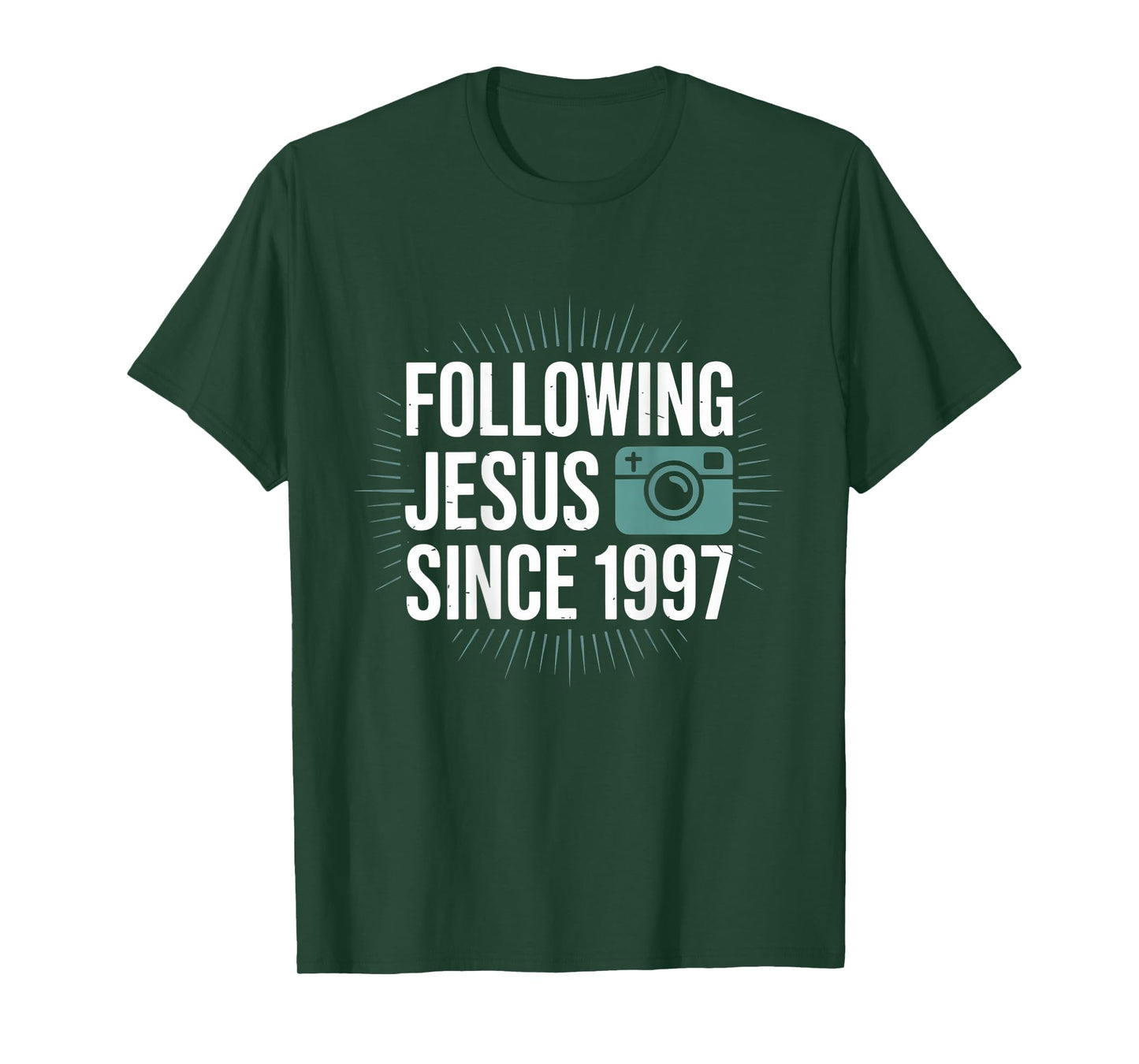 Following Jesus Since 1997 Faithful Journey T-Shirt