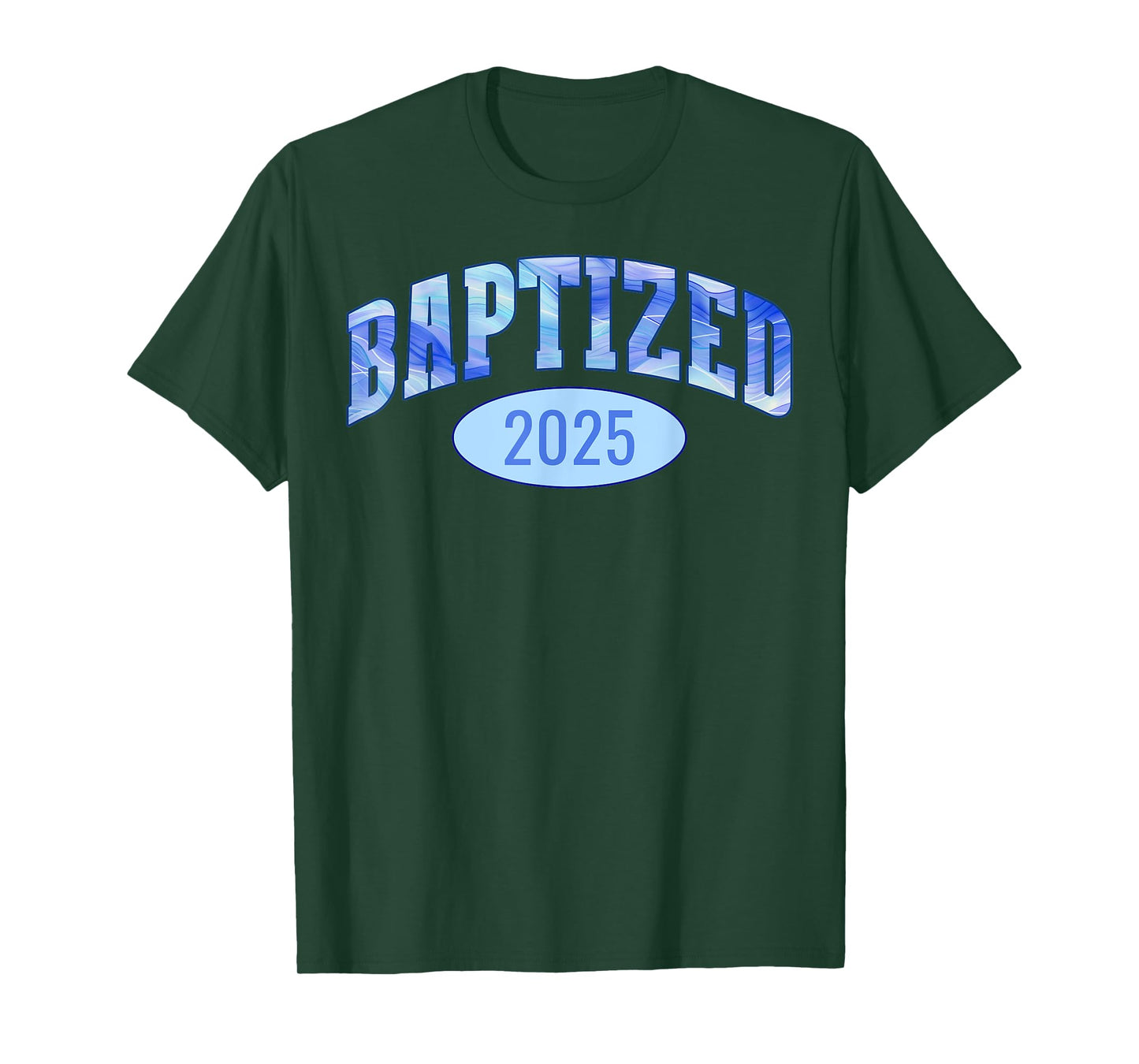 Baptized 2025 Sports Aesthetic Christian Baptism T-Shirt