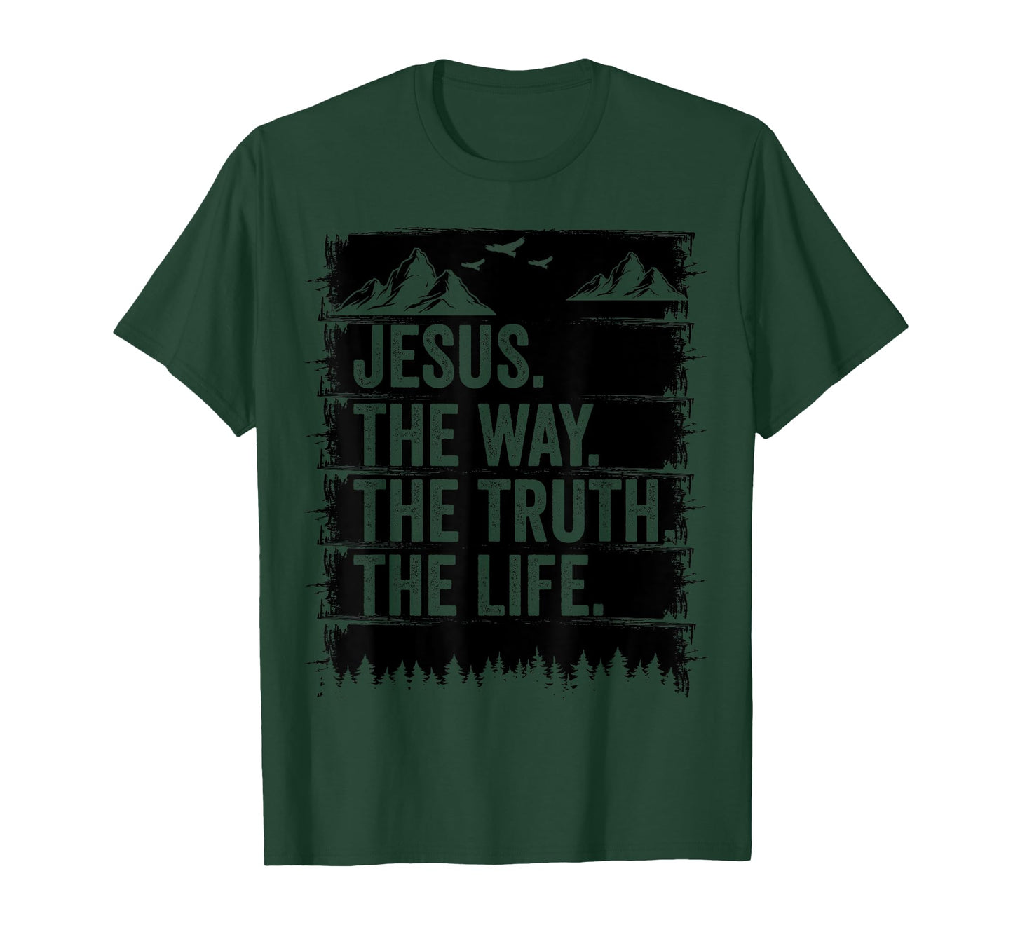 Jesus The Way Truth Life Bible Verse Christian Worship T-Shirt