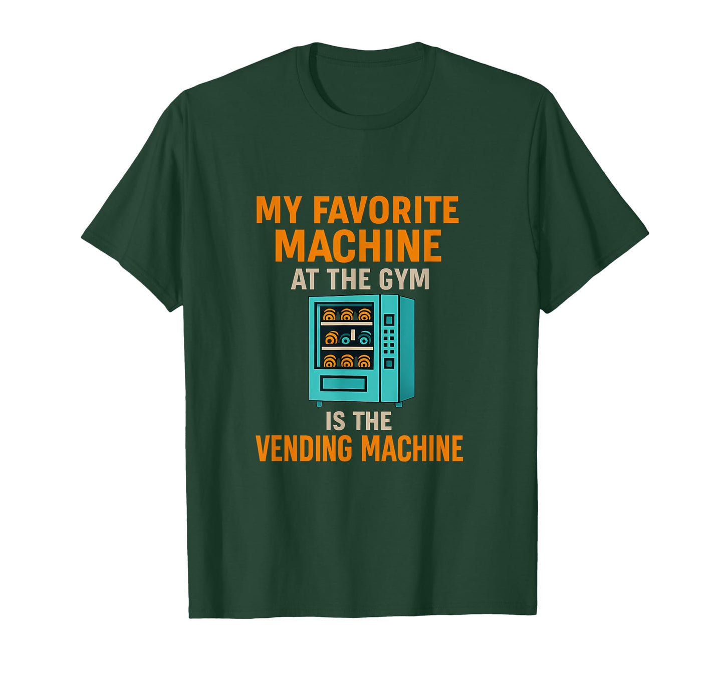 Christian Gym Vending Machine Workout Humor T-Shirt