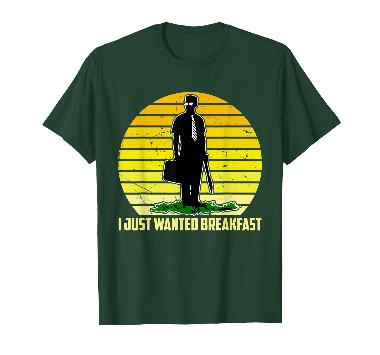 I Just Wanted Breakfast Funny Humorous Design T-Shirt