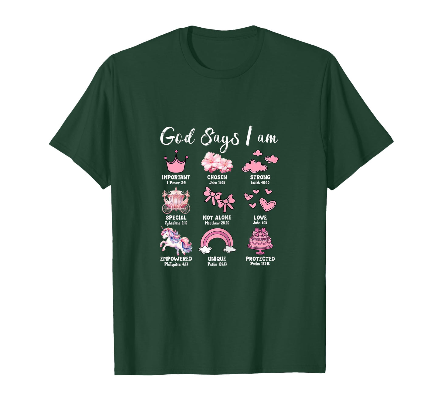 Faith Religious God Says I Am Cute Aesthetic T-Shirt