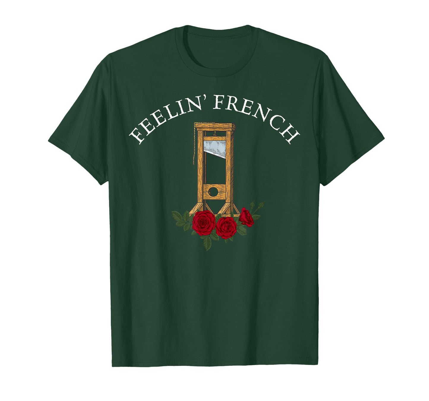 Feelin French Guillotine Dark Humor Vintage T-Shirt
