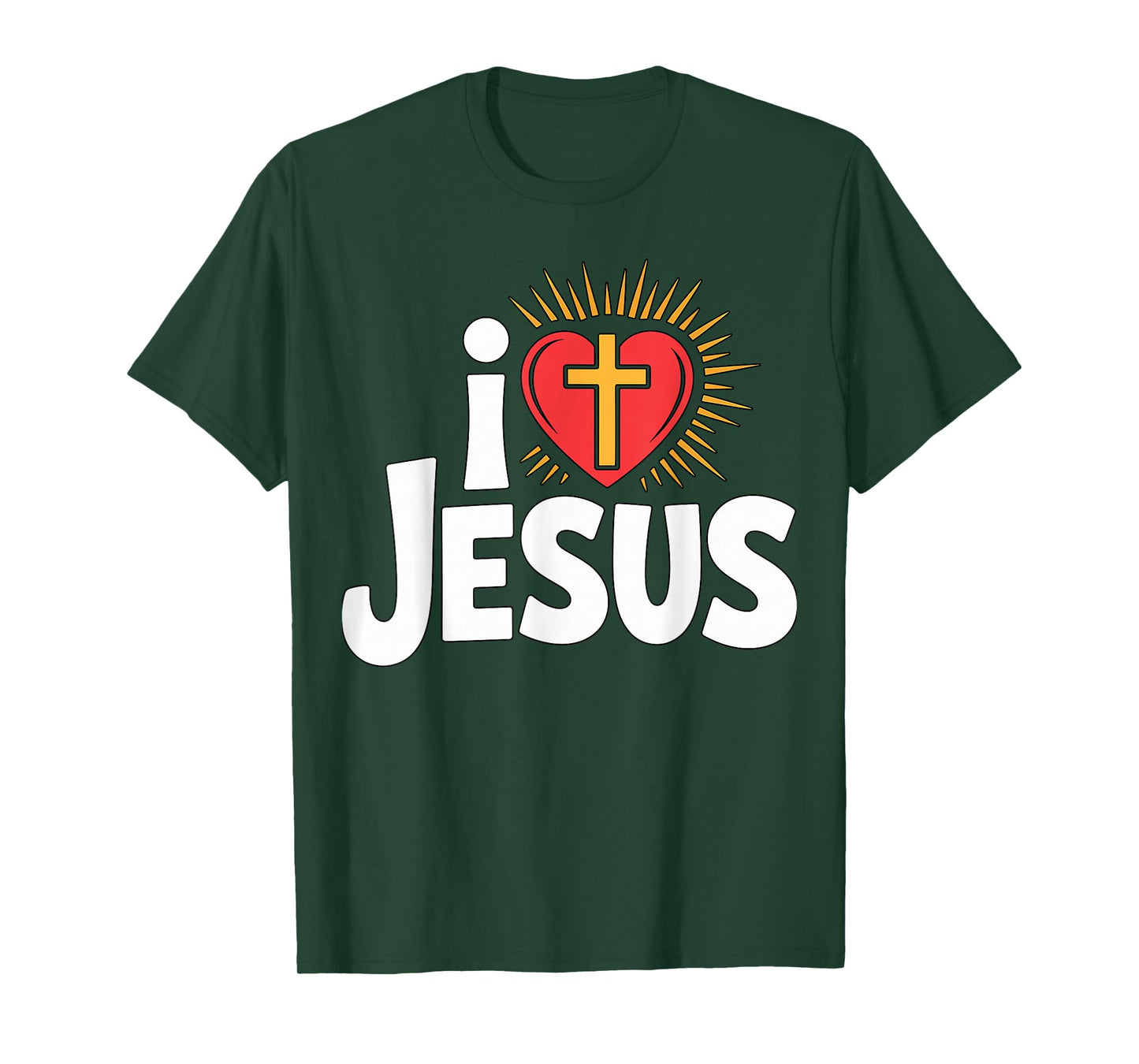 I Love Jesus Christian Faith T-Shirt