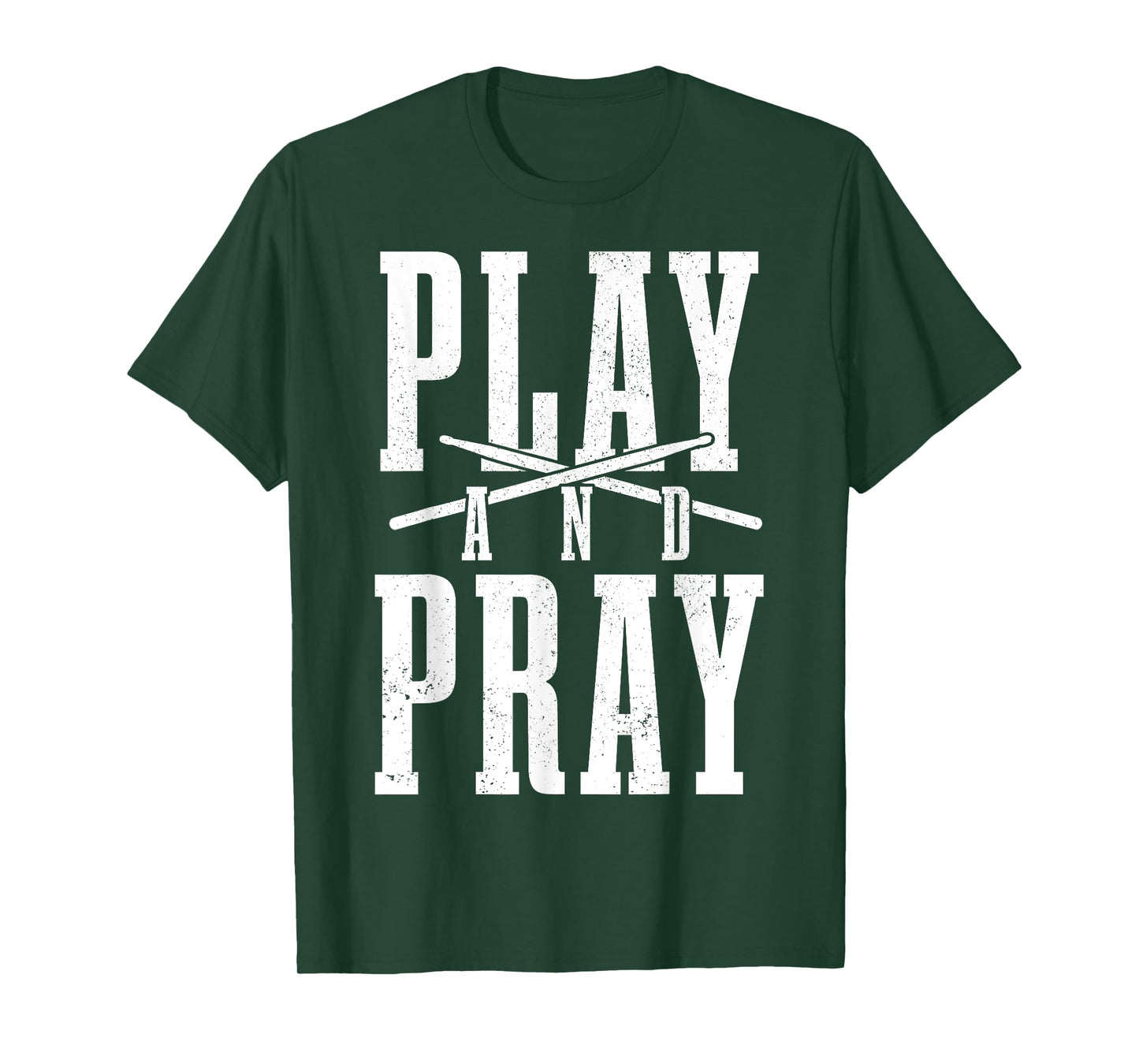 Christian Drummer Play & Pray Drumming Drums T-Shirt