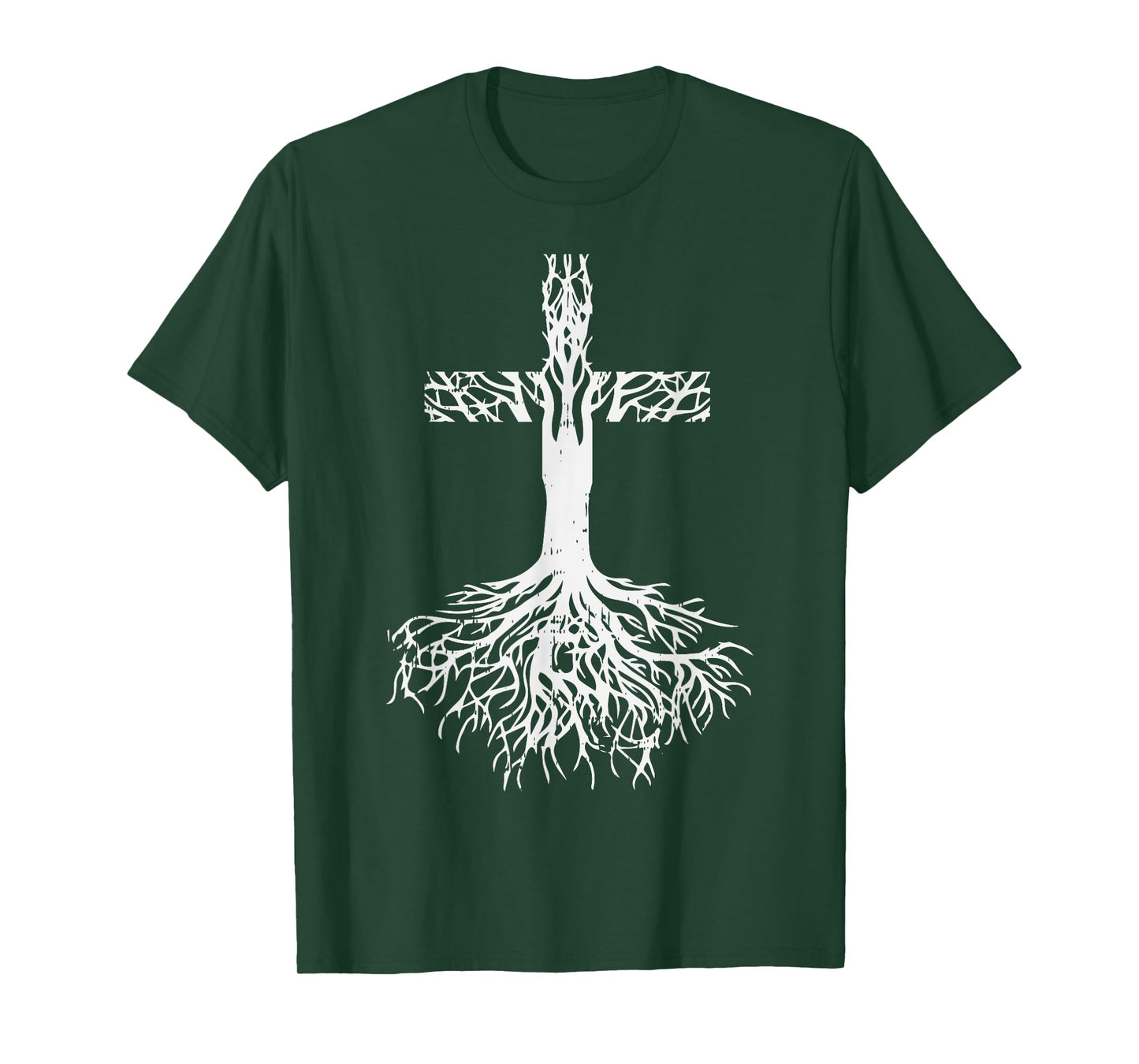 Cross Roots God Jesus Christ Faith Religious Christian Gift T-Shirt