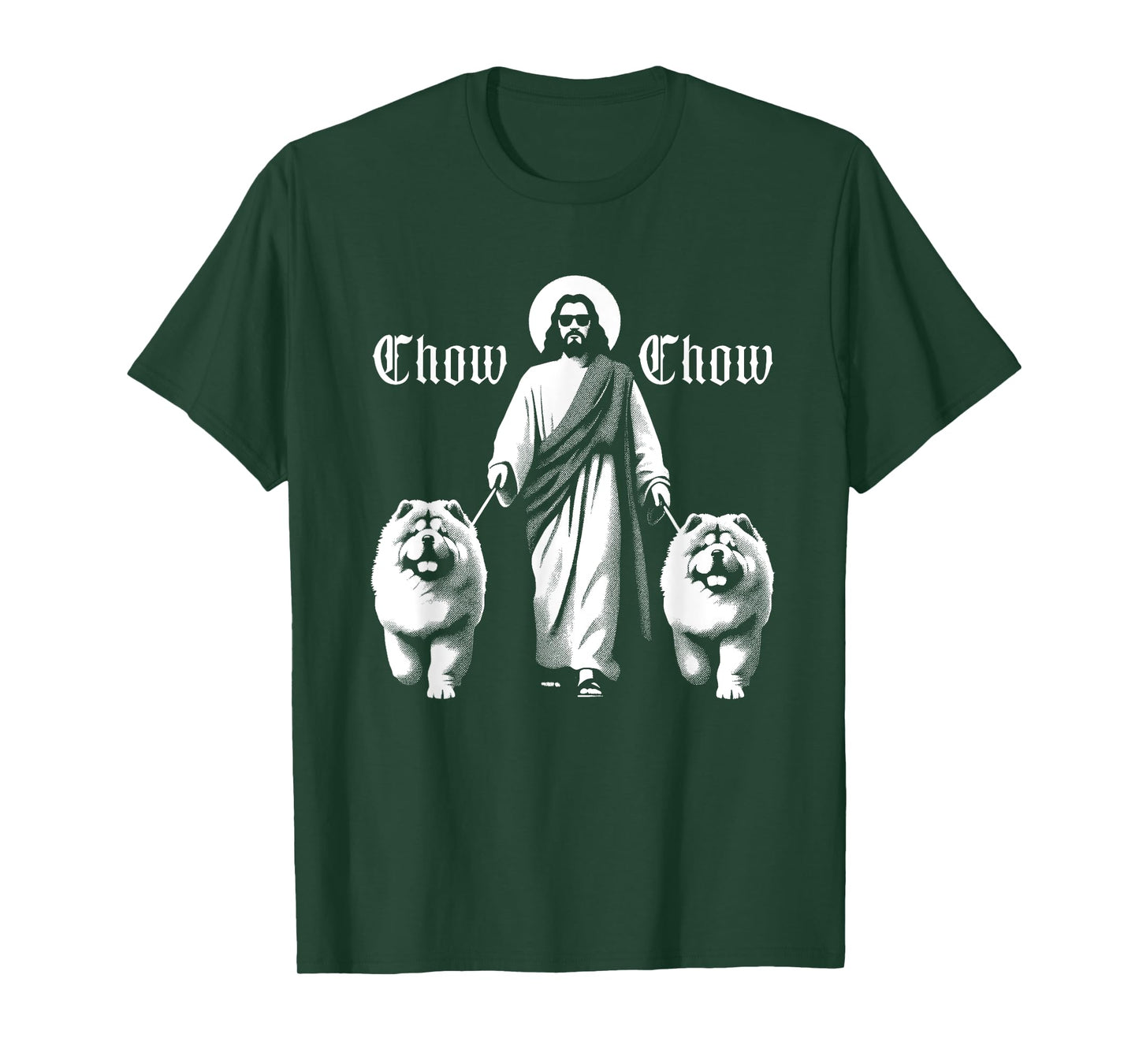 Jesus Chow Chow Dogs - Funny Christian Religious Dog Lover T-Shirt