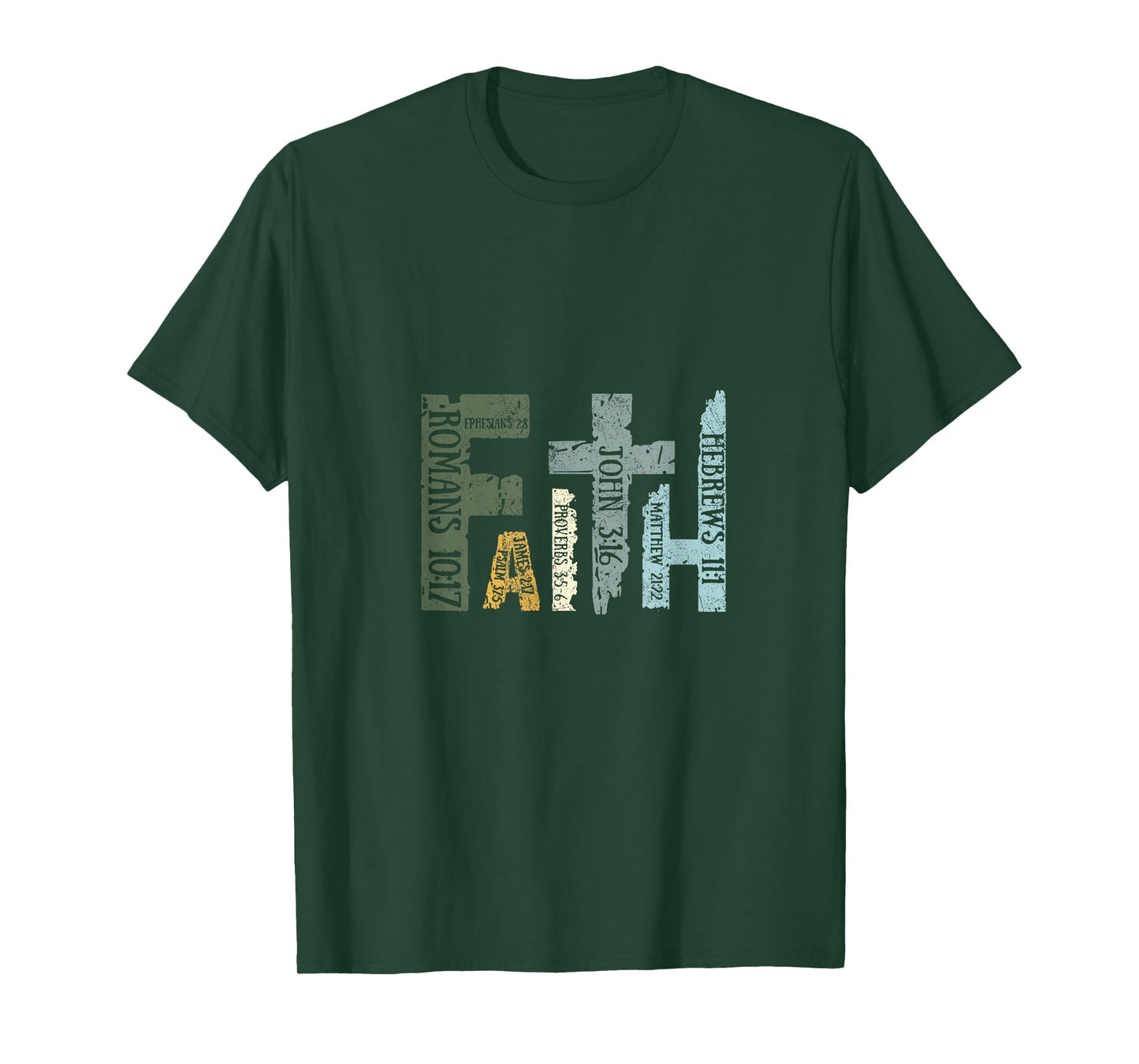 Faith Cross Subtle Christian Minimalist Religious Faith T-Shirt