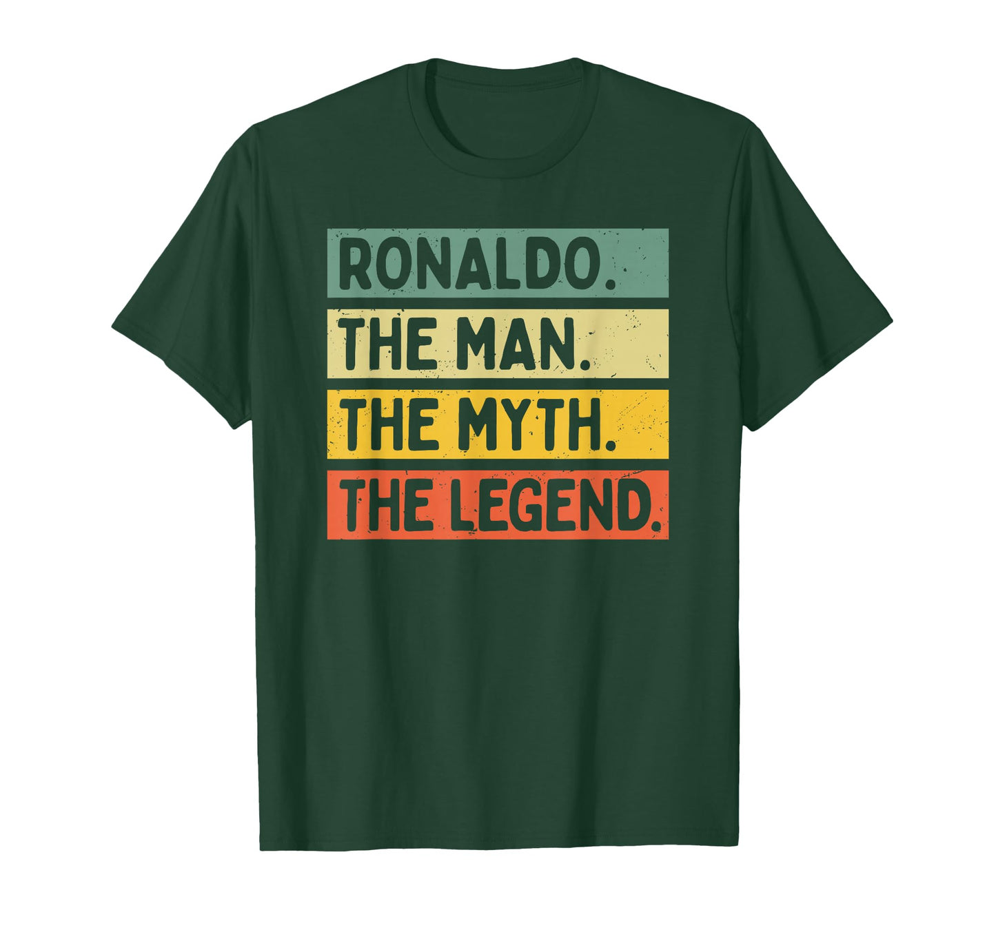 Ronaldo The Man The Myth The Legend Funny Personalized Quote T-Shirt