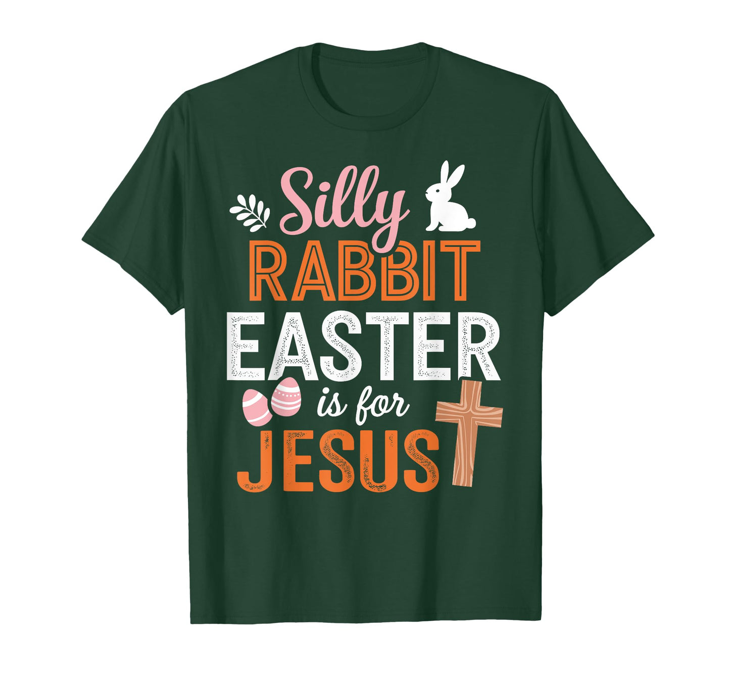 Silly rabbit easter is for Jesus religious christian bunny T-Shirt