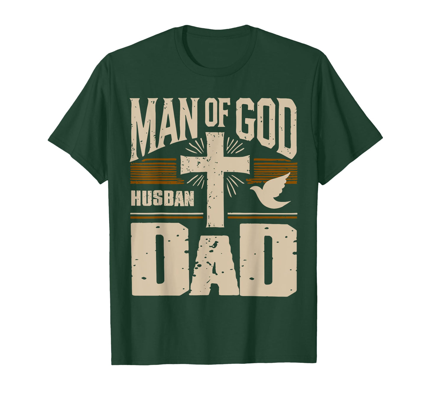 Man of God Husband Dad T-Shirt