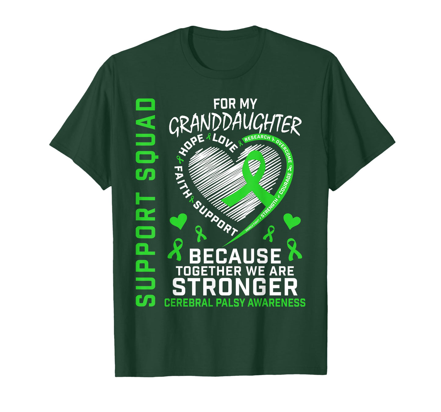 Granddaughter Cerebral Palsy Awareness Products Family CP T-Shirt