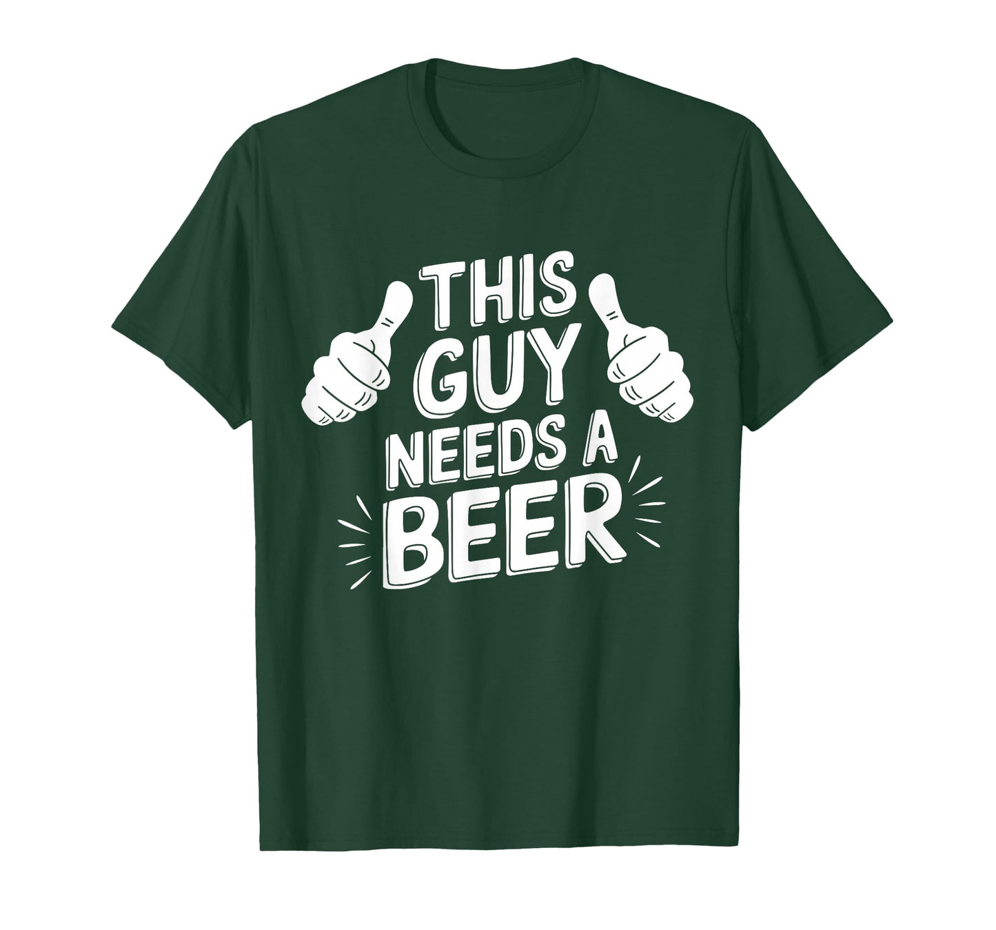 Spring Break Costume 'This Guy Needs A Beer' Funny Unisex Black T-Shirt