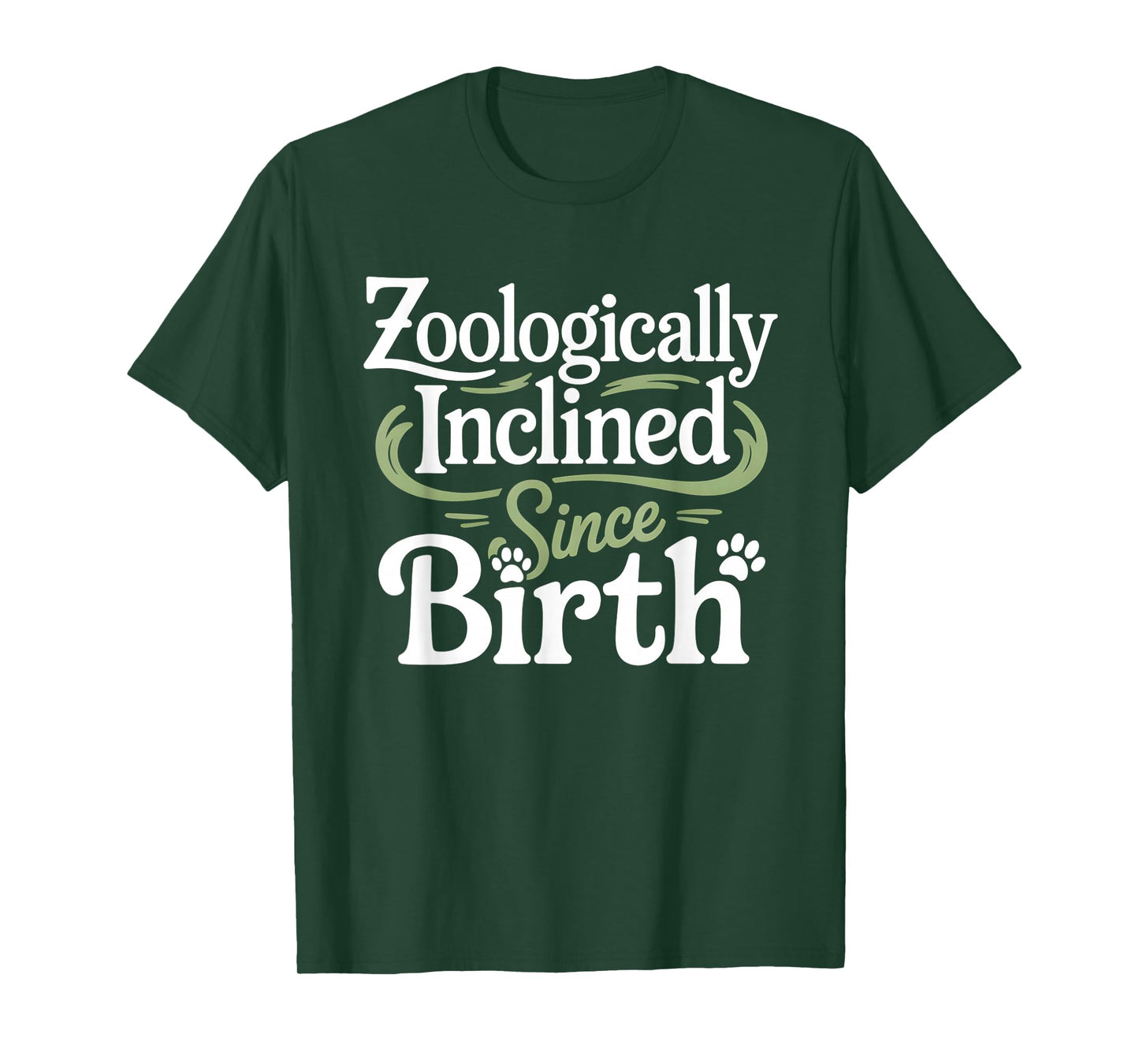Zoologically Inclined Since Birth Funny Zoology Humor T-Shirt
