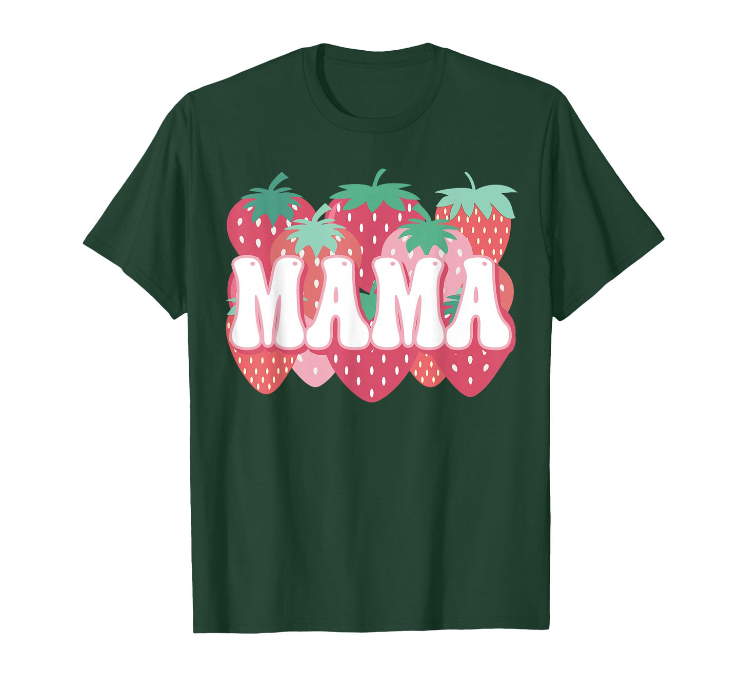 Mama Of The Berry First Birthday Strawberry Family Matching T-Shirt