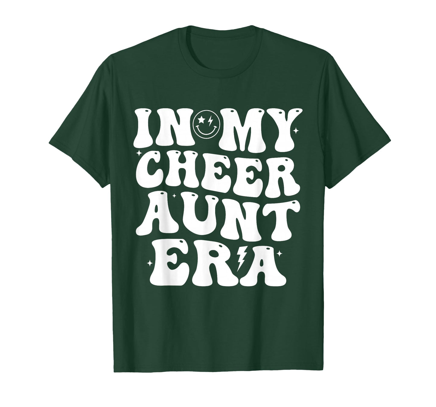 In My Cheer Aunt Era Trendy Cheerleading Sports Cheer Auntie T-Shirt