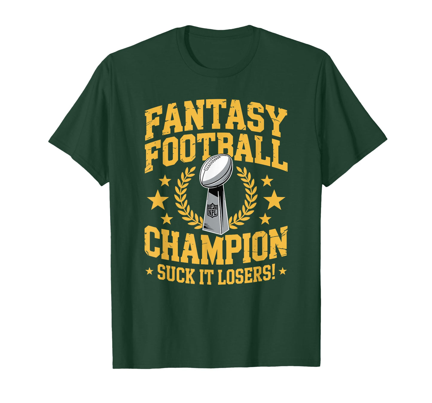 Fantasy Football Funny Champ Champion Draft 2025 T-Shirt