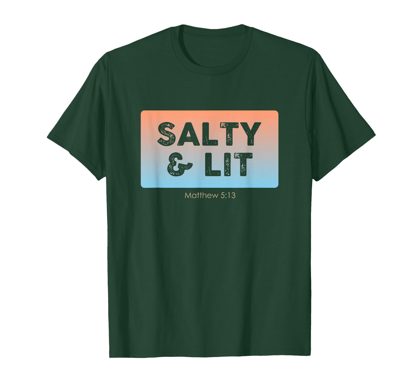 Funny Christian Gift Salty & Lit T-Shirt