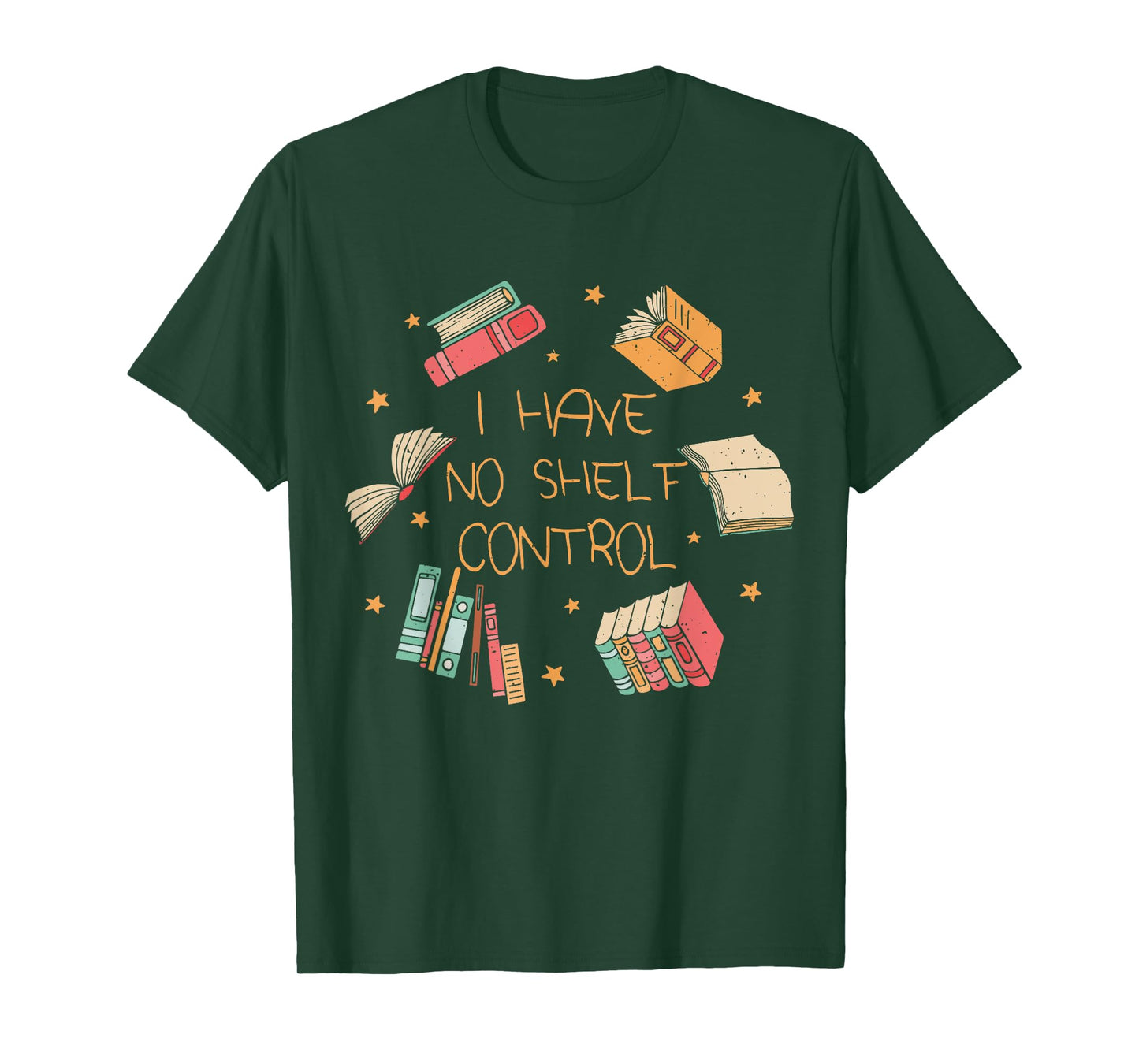 I Have No Shelf Control Funny Library Reading Lovers T-Shirt