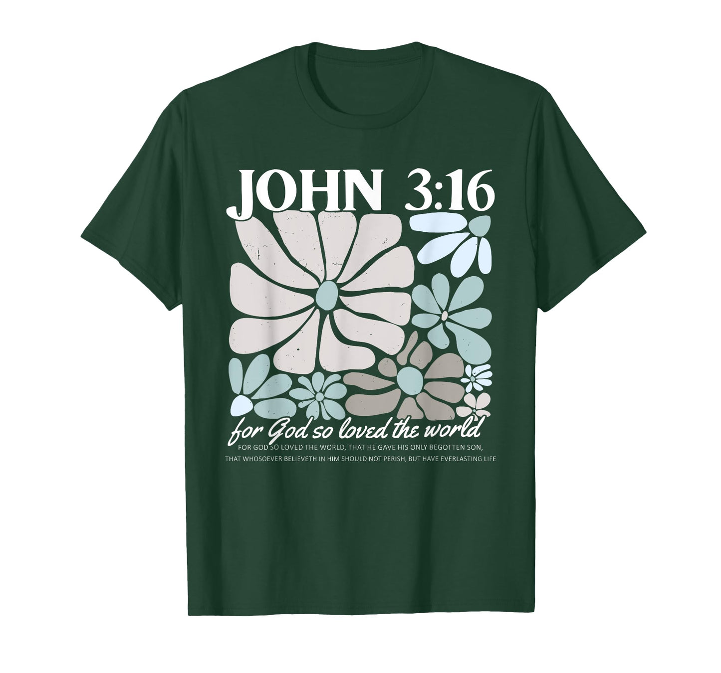 John 3:16 Bible Verse Christian Tee T-Shirt