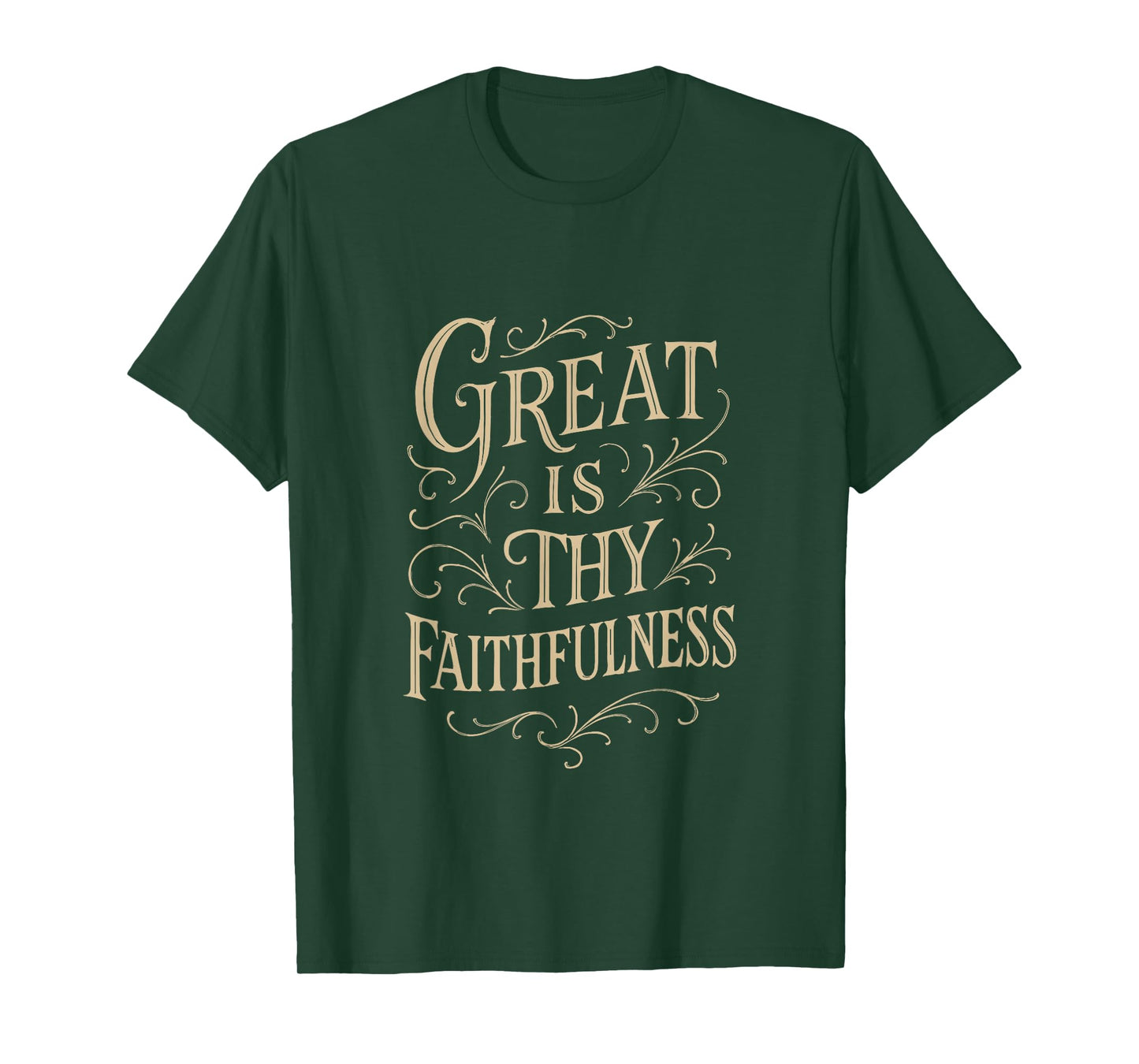 HYMN - Great is Thy Faithfulness - Christian Praise Worship T-Shirt