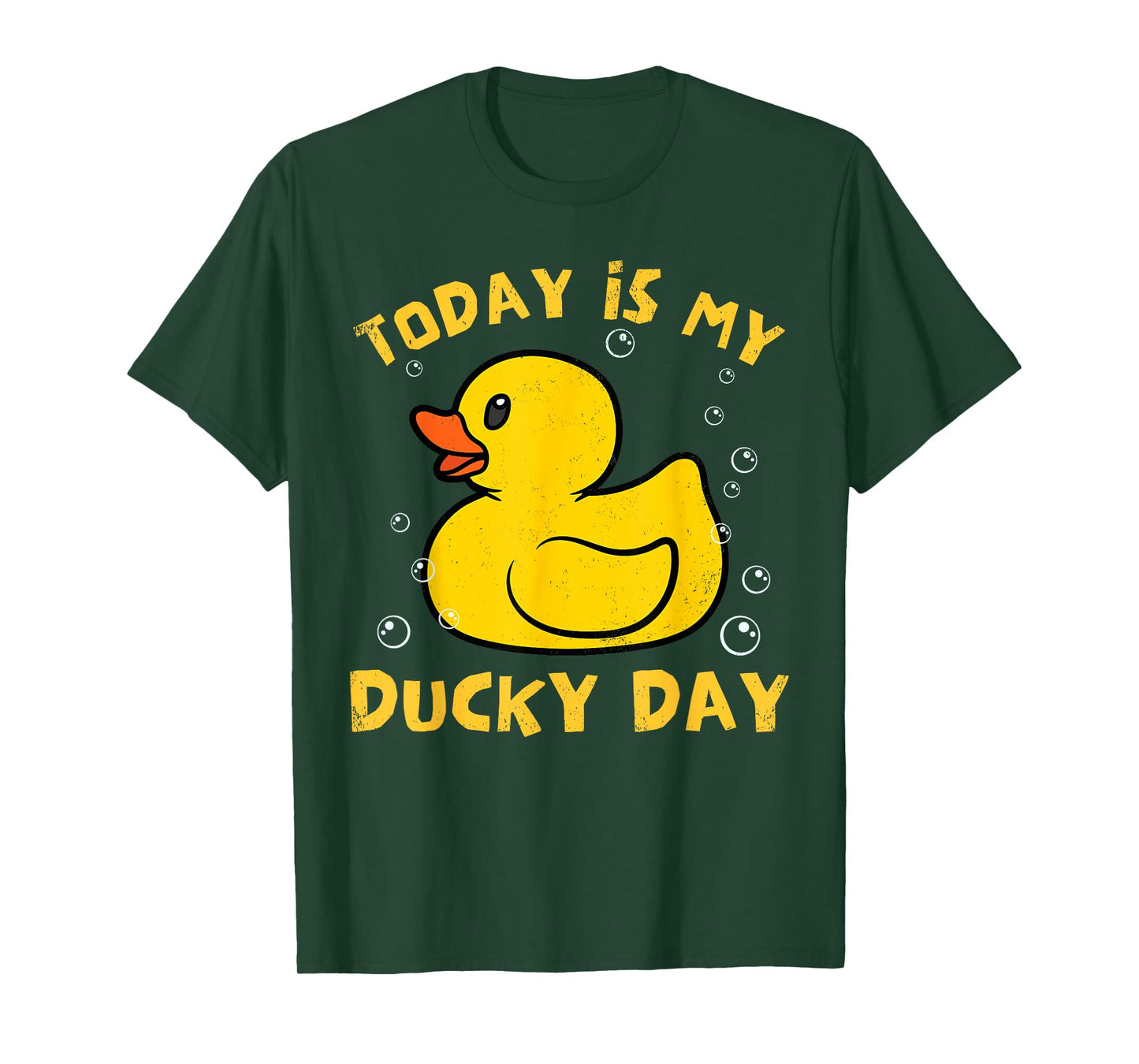 Today is My Ducky Day Lucky Day Funny Rubber Duck Lover T-Shirt