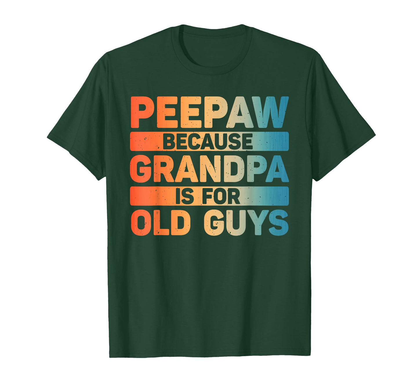 Peepaw Design For Grandpa From Grandkids Father's Day Peepaw T-Shirt