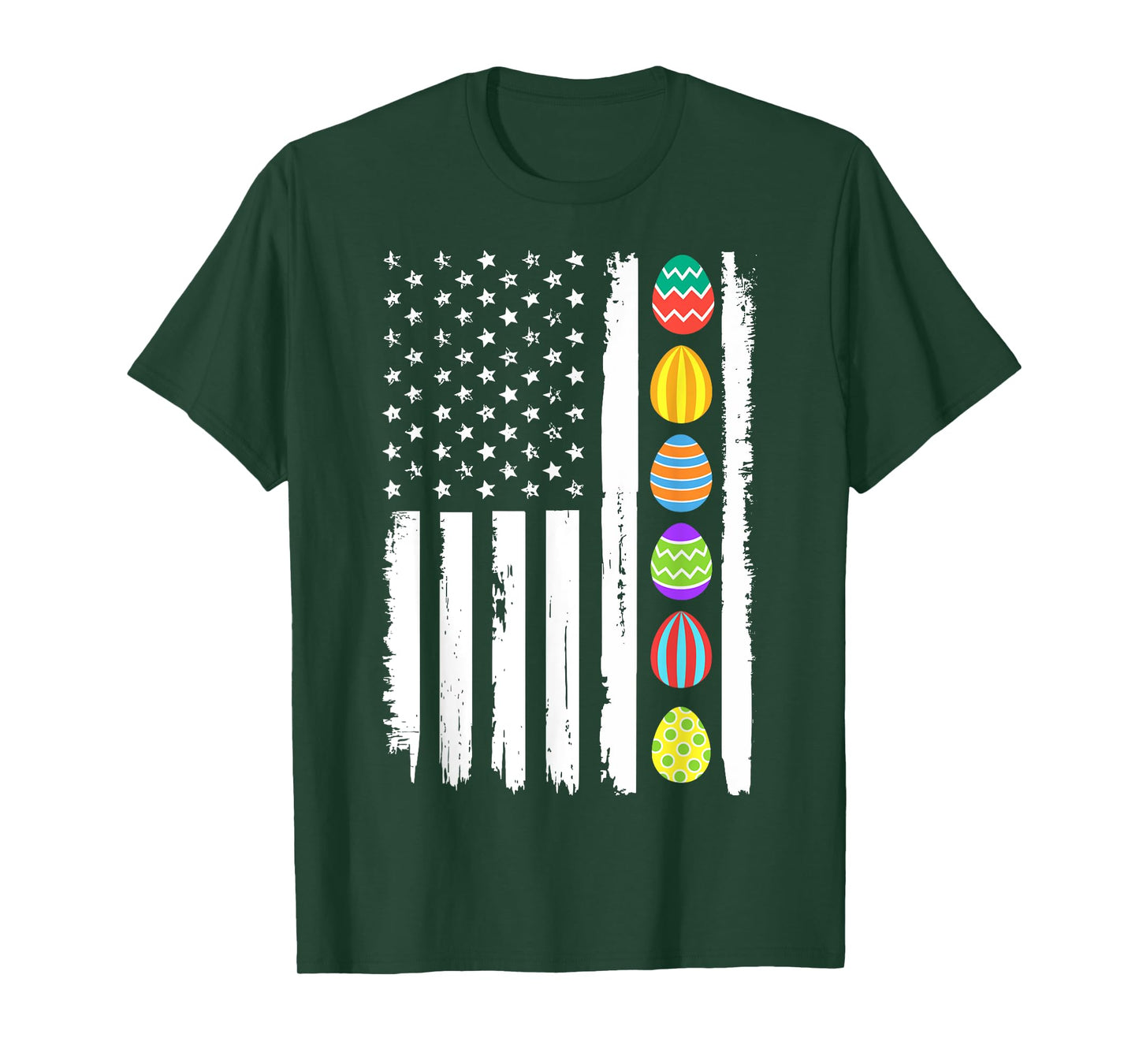 Patriotic easter with eggs in american flag T-Shirt