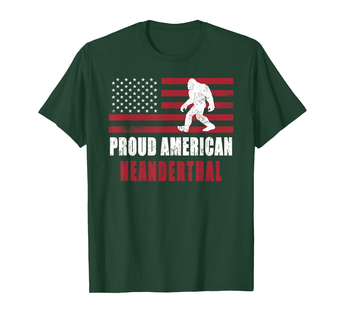 American Neanderthal vintage Flag for Proud Neanderthals T-Shirt