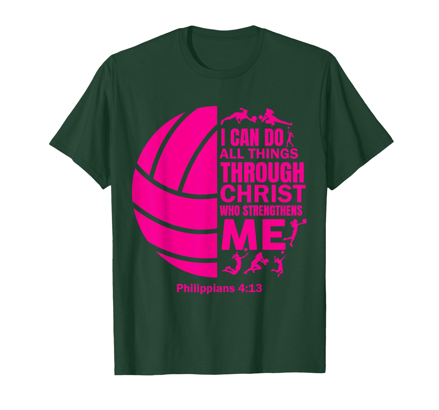 Women Volleyball-Shirt For Teen Girls Funny Christian Christ T-Shirt