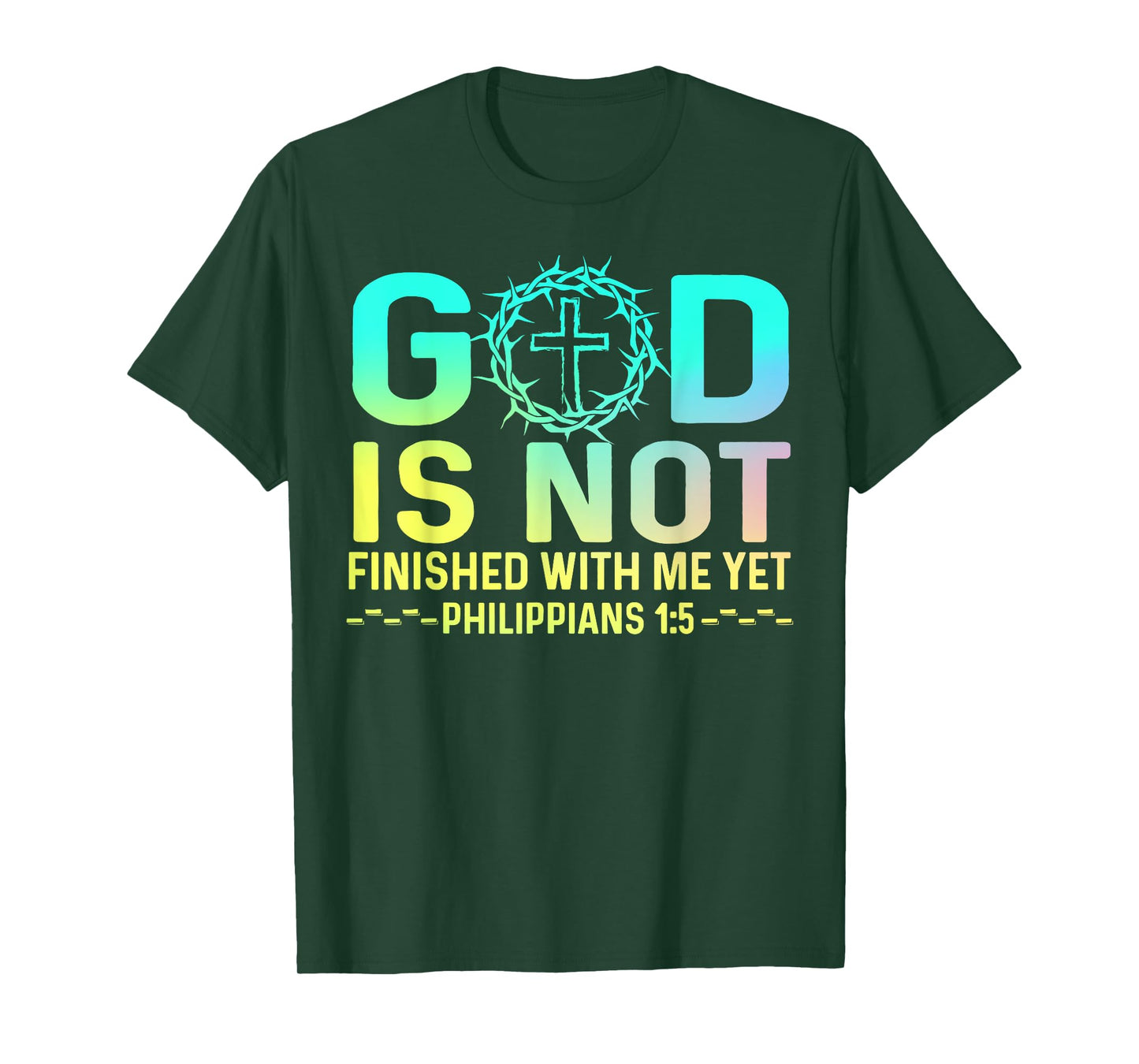 God Is Not Finished With Me Yet Tee Christian Religious T-Shirt