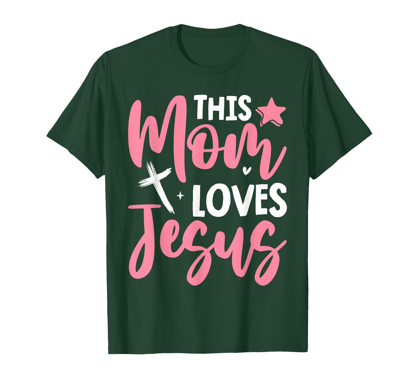 Christian Mother's Day Mama Religious Cool Moms Love Jesus T-Shirt