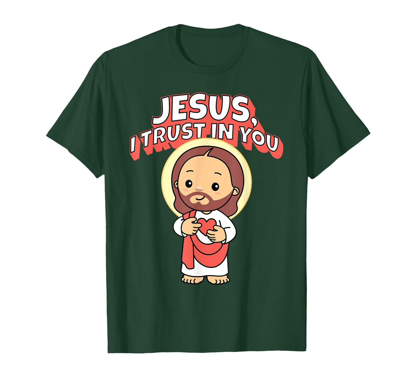 Jesus I Trust in You Divine Mercy for Kids Cute Catholic T-Shirt