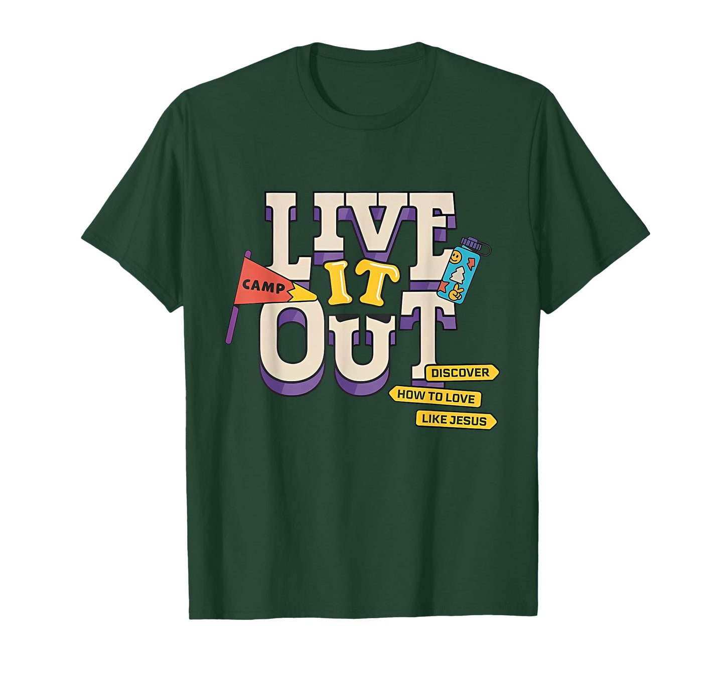 VBS 2025 Christian Youth Camp Live it Out Bible School T-Shirt