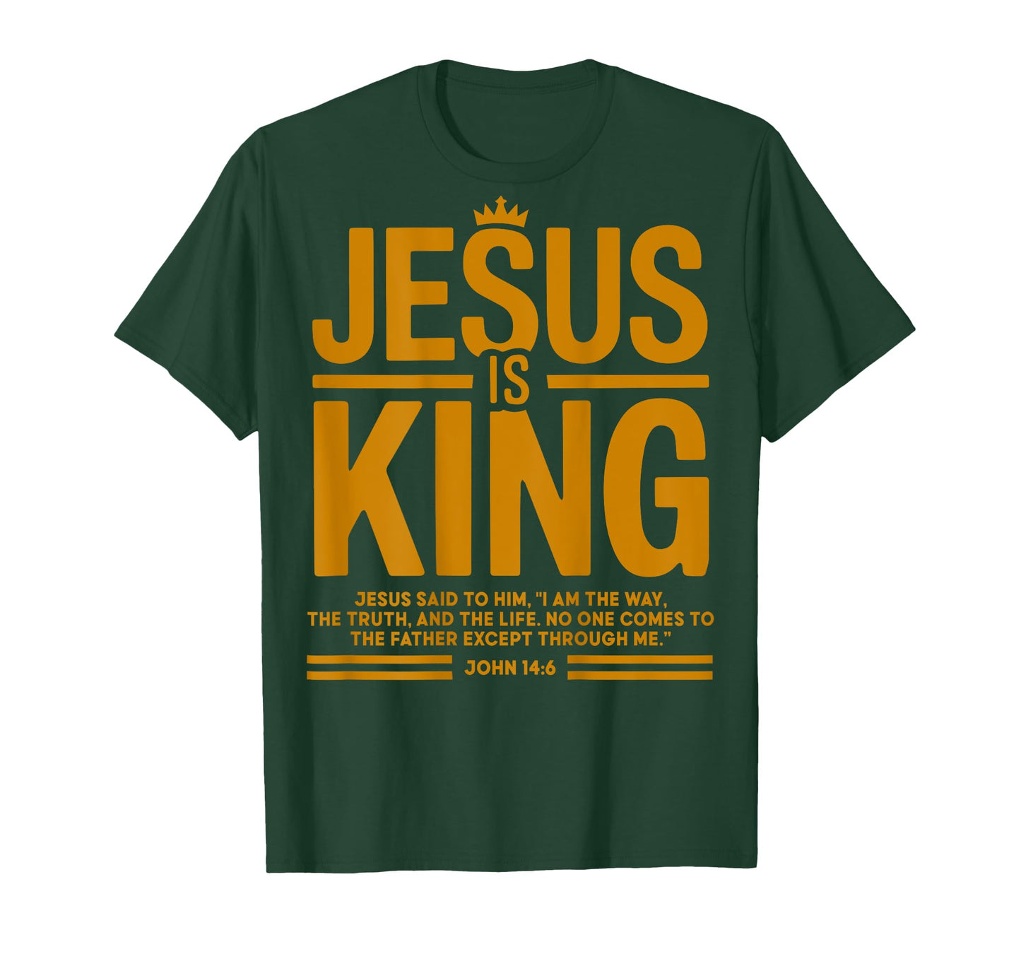 Toddler Boy Jesus Is King White Christian God Son Sister Mom T-Shirt