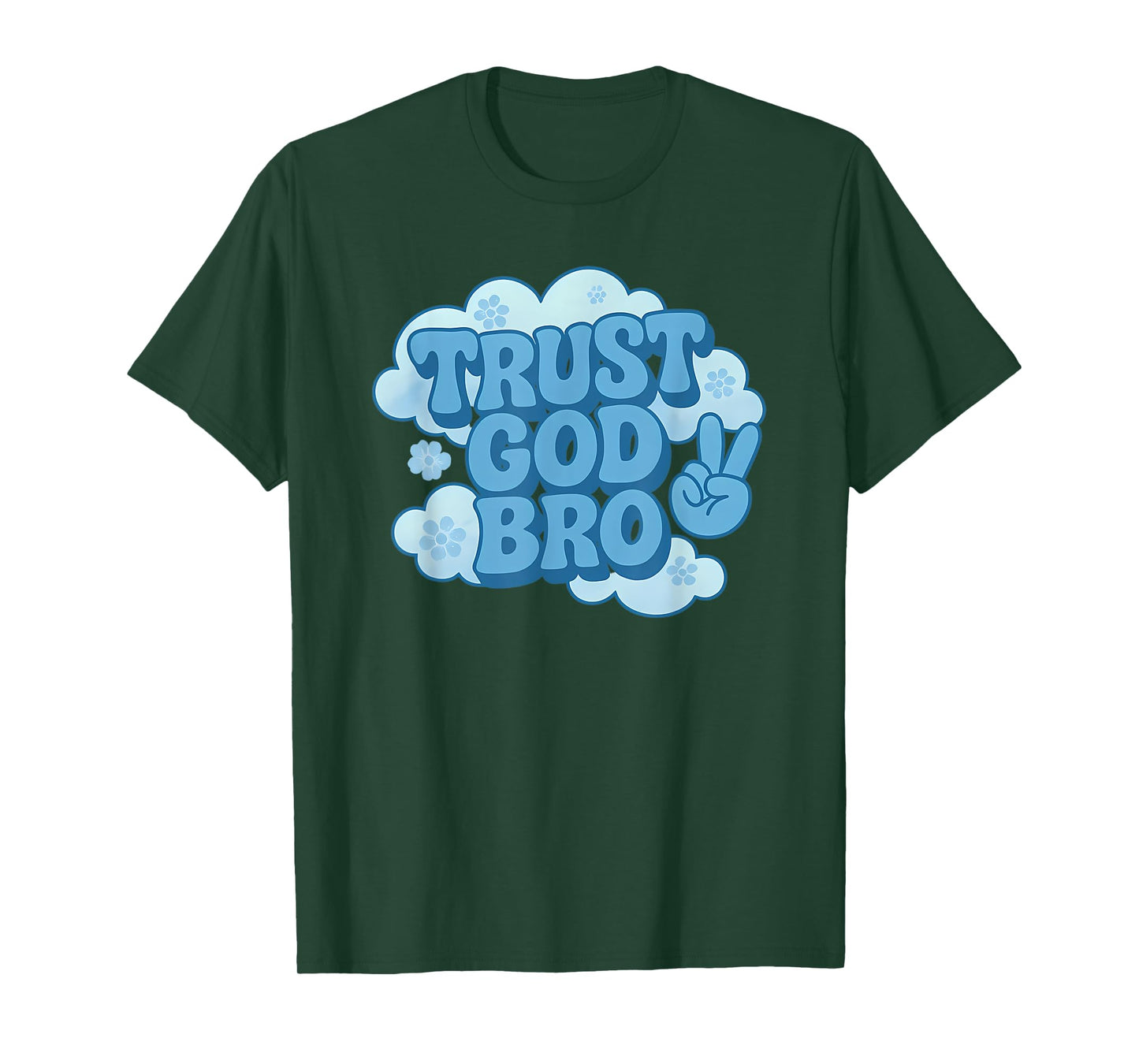 Funny Trust God Bro Retro Christian for Men and Women T-Shirt
