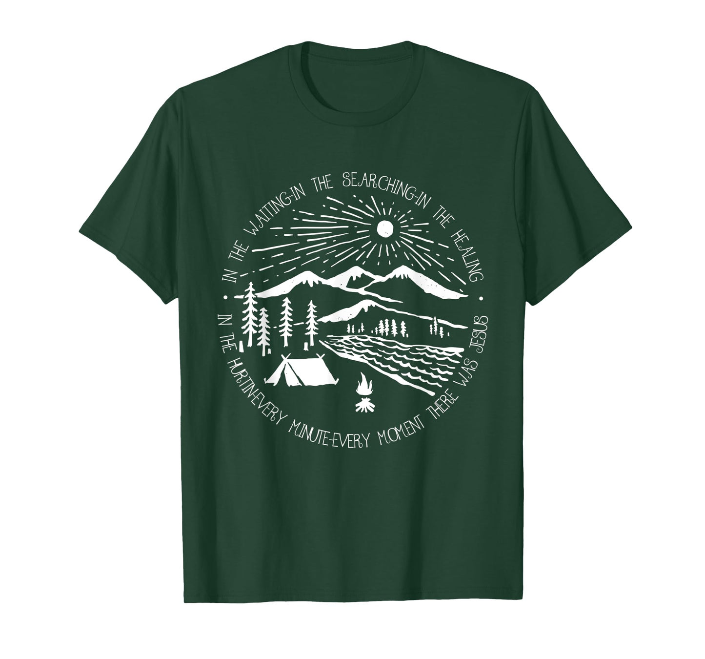 There Was Jesus Christian Outfits In The Waiting Searching T-Shirt