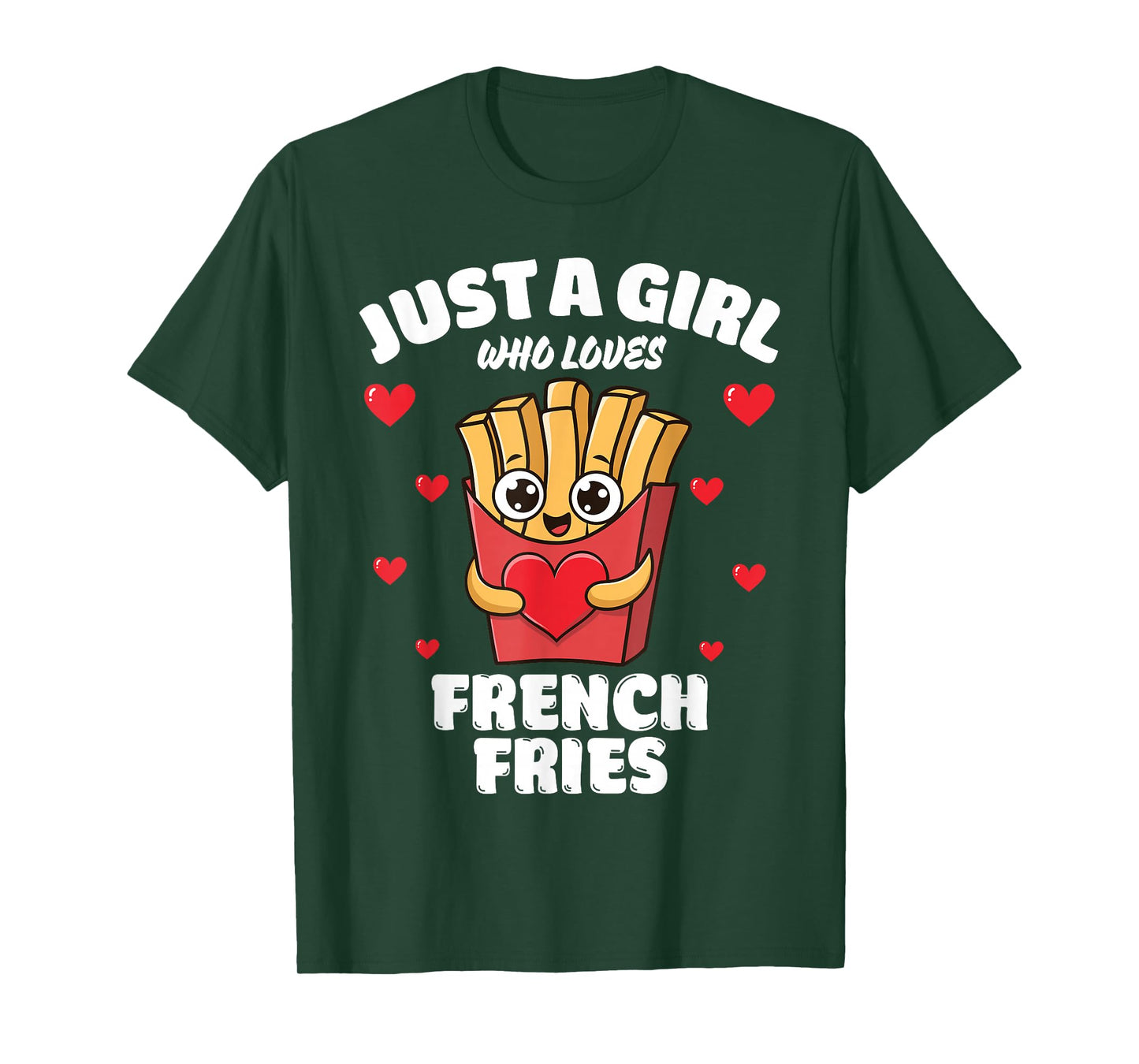 Just A Girl Who Loves French Fries, French Fries Lover T-Shirt