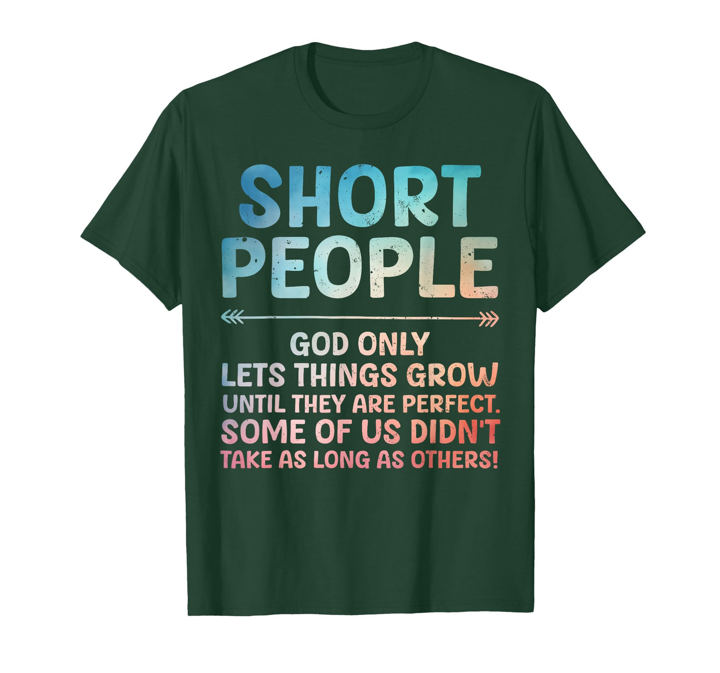 Funny Short People Art For Men Women Short Girl Short People T-Shirt
